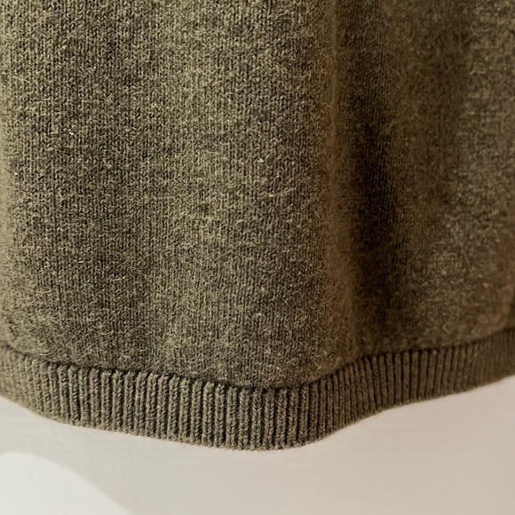 Vintage Buffalo David Bitton Sweater Army Green Large Elbow Patches EUC - Picture 11 of 12